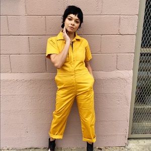NOOWORKS mustard coveralls- size M